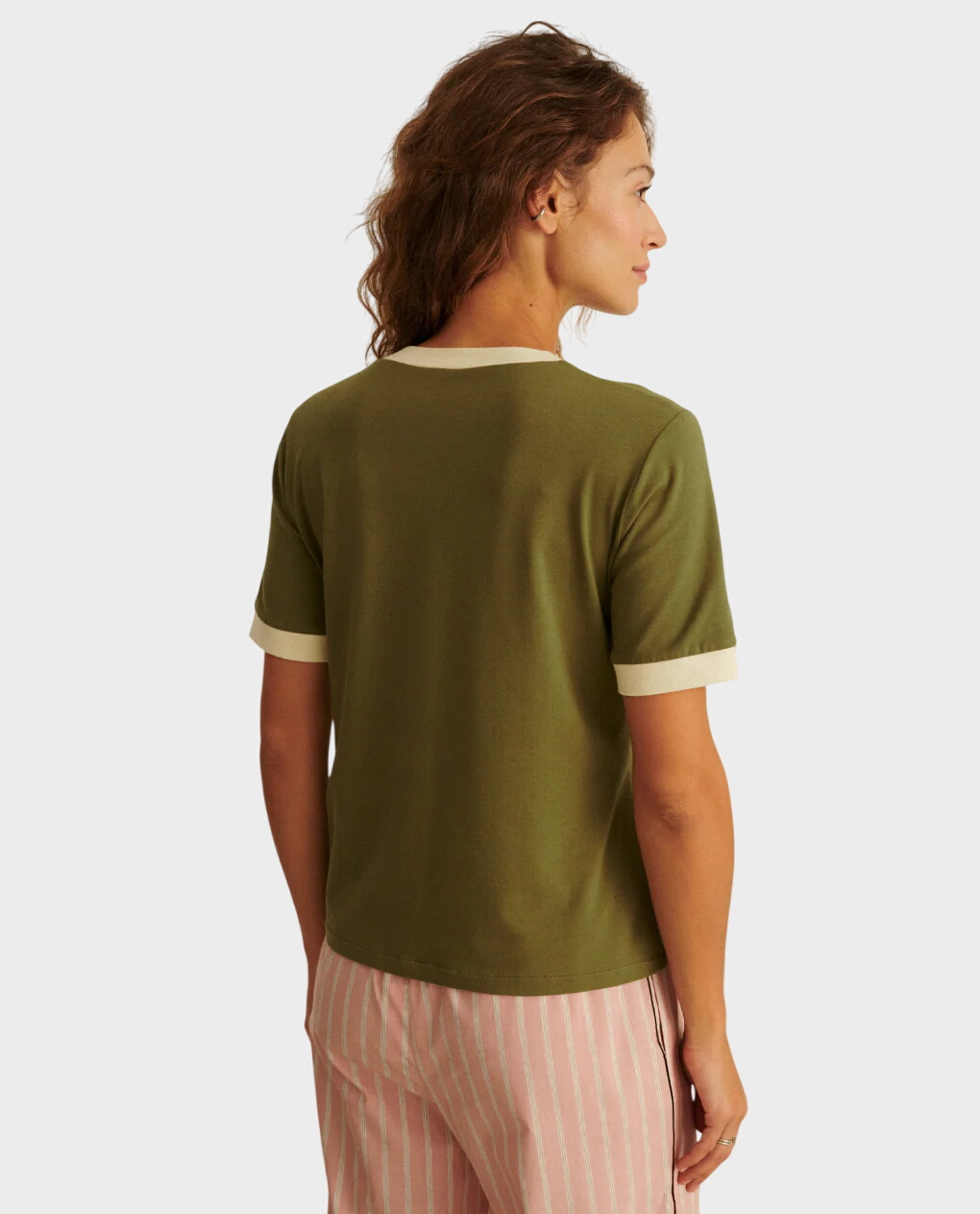 T-shirt Caffe Italiano khaki - Image #1