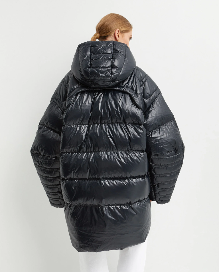 Granatowa kurtka puchowa oversize Apollo - Image #2