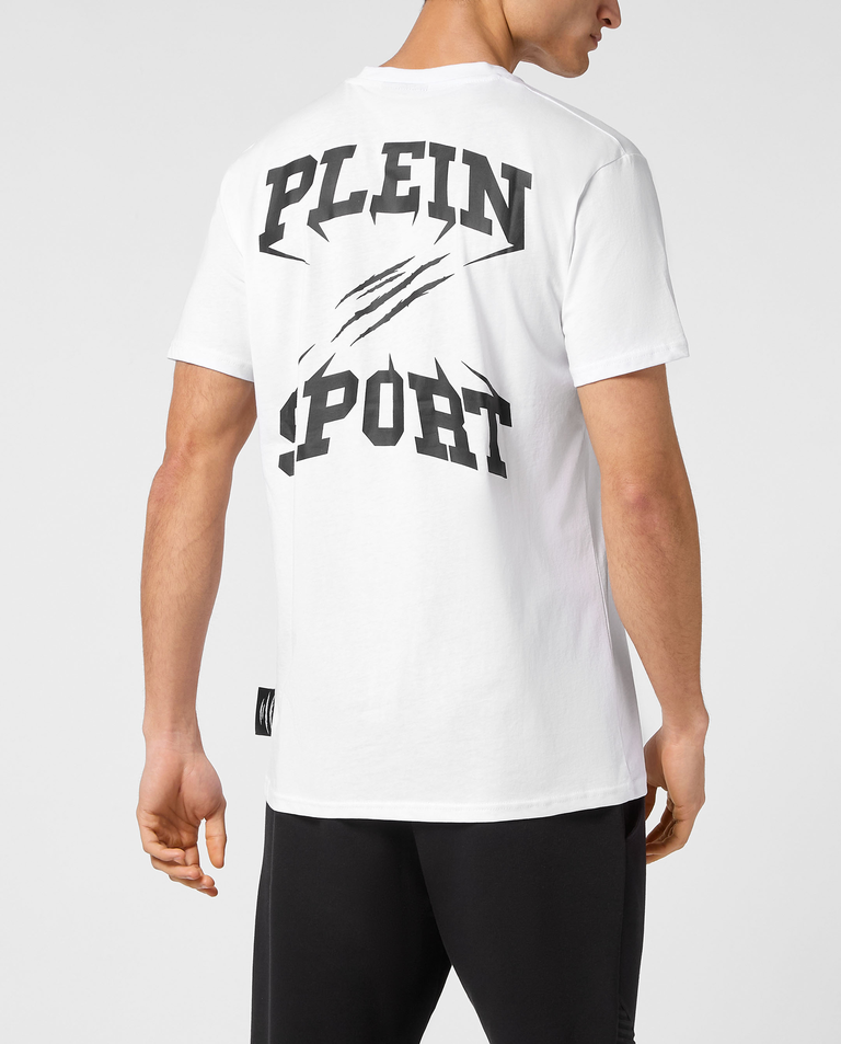 Biały t-shirt z kontrastowymi napisami - Image #2