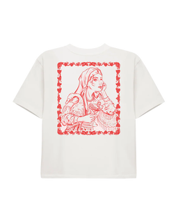 Biały t-shirt Slavic - Image #3