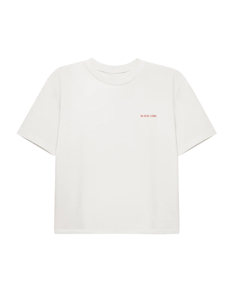 Biały t-shirt Slavic - Image #2
