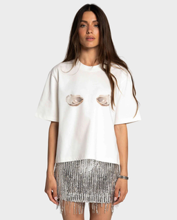 Biały t-shirt Oyster - Image #0