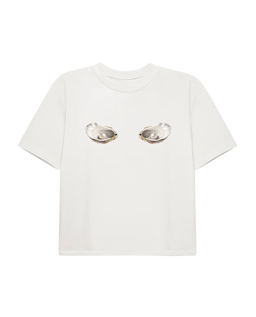 Biały t-shirt Oyster - Image #2
