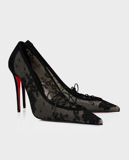 Czarne szpilki Km Lace 100 - Image #2