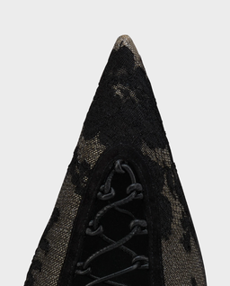 Czarne szpilki Km Lace 100 - Image #4