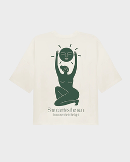 Biały t-shirt Sun - Image #3