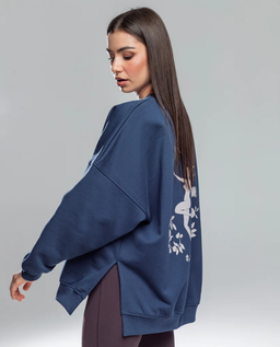 Granatowa bluza Yoga - Image #4