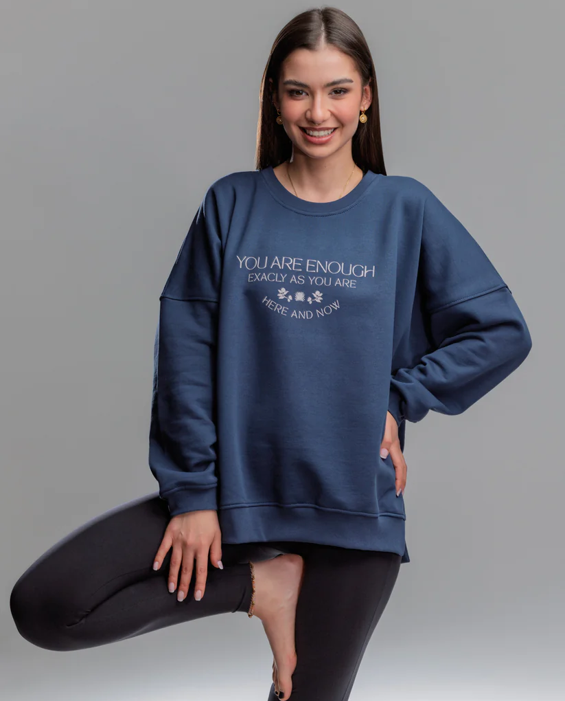 Granatowa bluza Yoga - Image #7