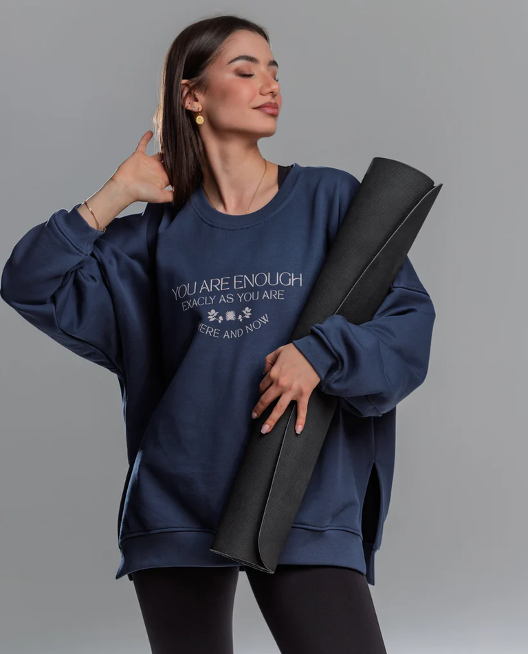 Granatowa bluza Yoga - Image #2