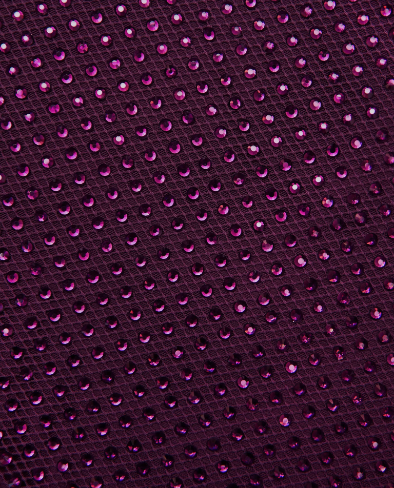 Bordowa sukienka midi - Image #4