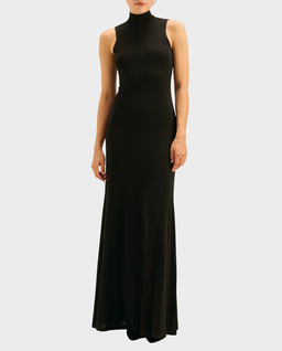Czarna maxi sukienka Rita - Image #0