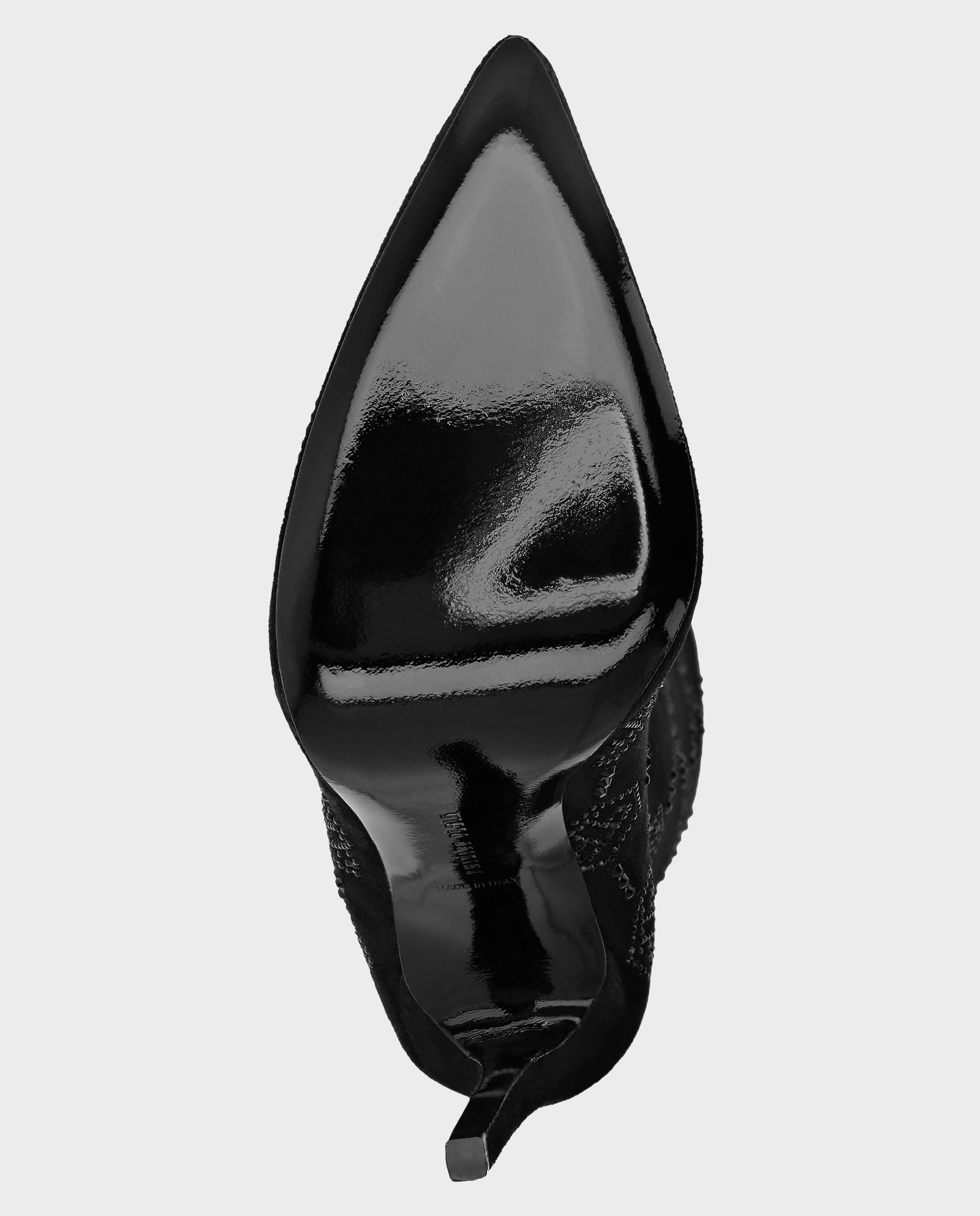 Czarne kozaki za kolano z monogramem - Image #5