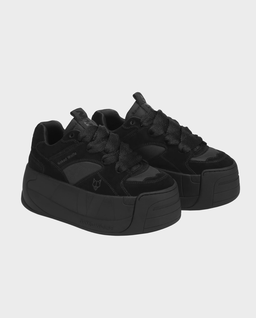 Czarne sneakersy na platformie Snatch - Image #1