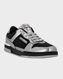 Srebrno-czarne sneakersy Viper Luxe - Image #1