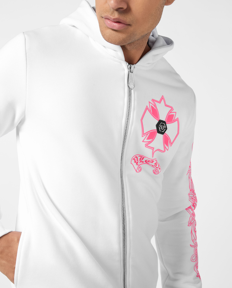 Biała bluza z kapturem - Image #3