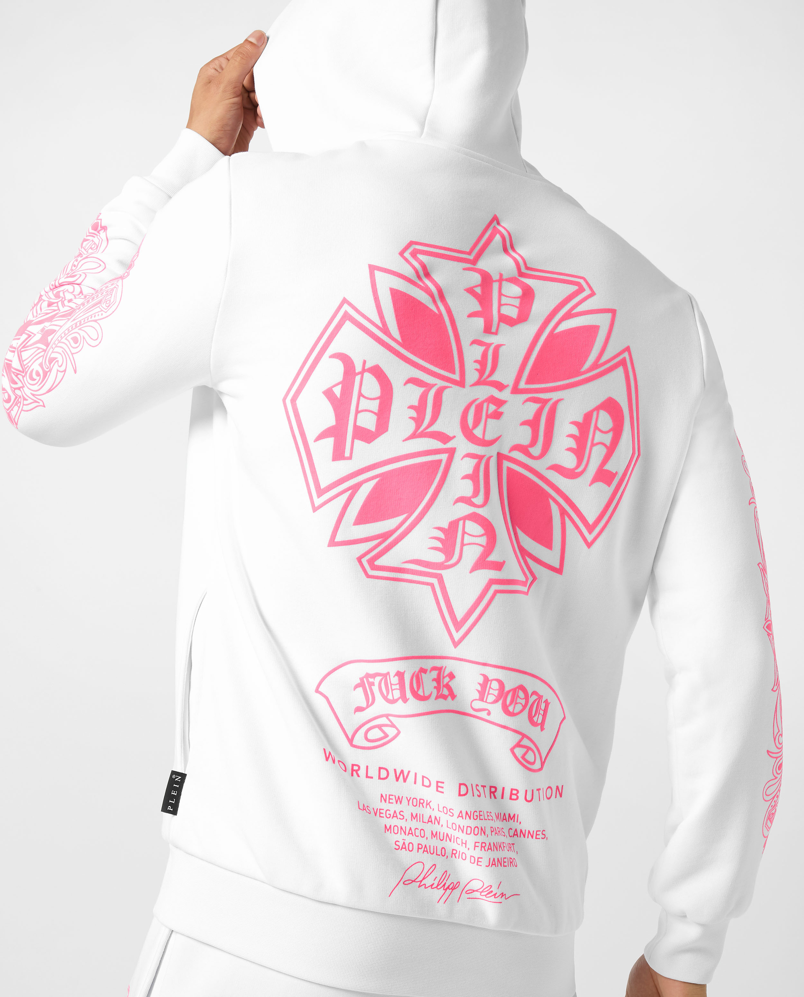 Biała bluza z kapturem - Image #4