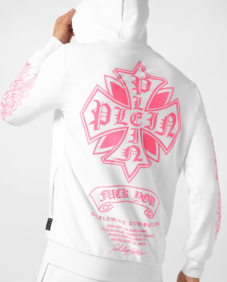 Biała bluza z kapturem - Image #4