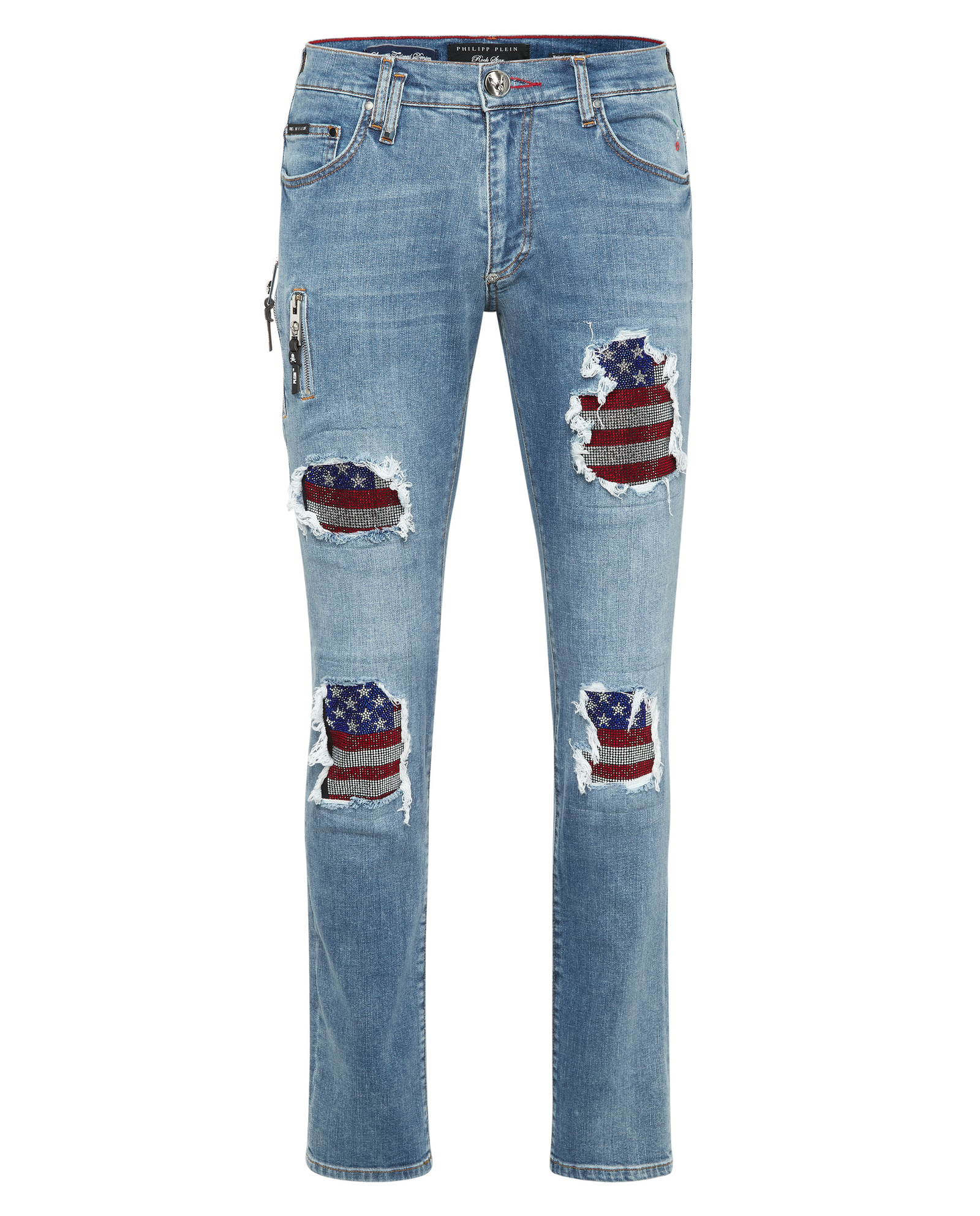 Niebieskie jeansy Rock Star Fit - Image #1
