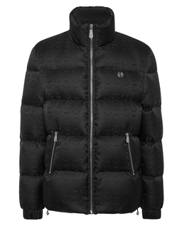 Czarna kurtka puchowa Monogram - Image #1