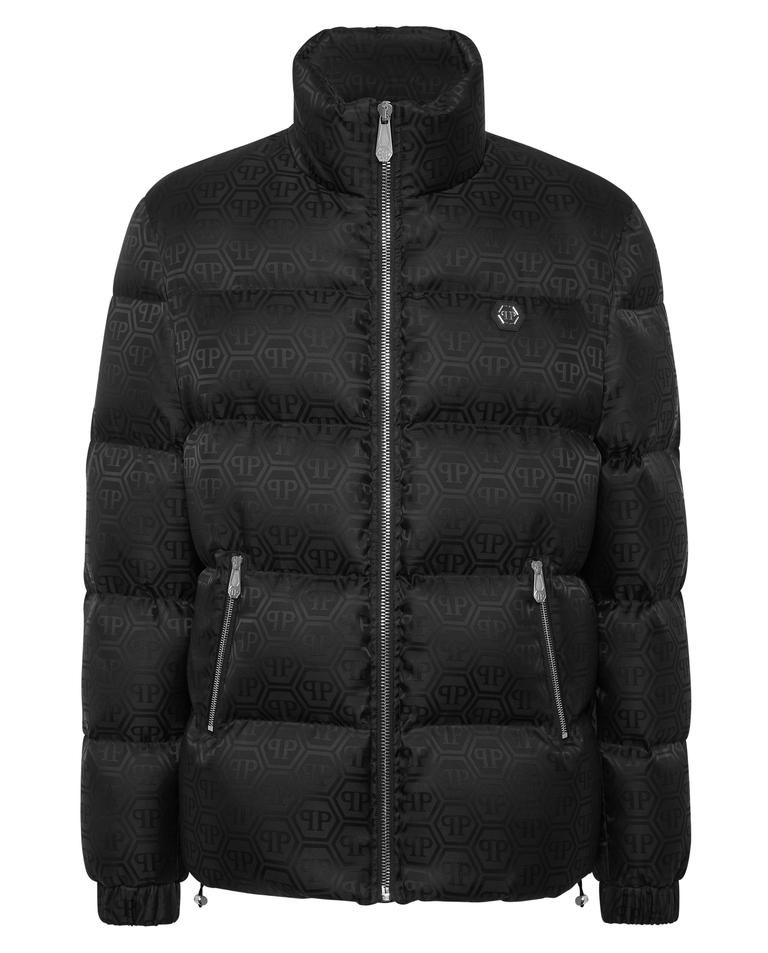 Czarna kurtka puchowa Monogram