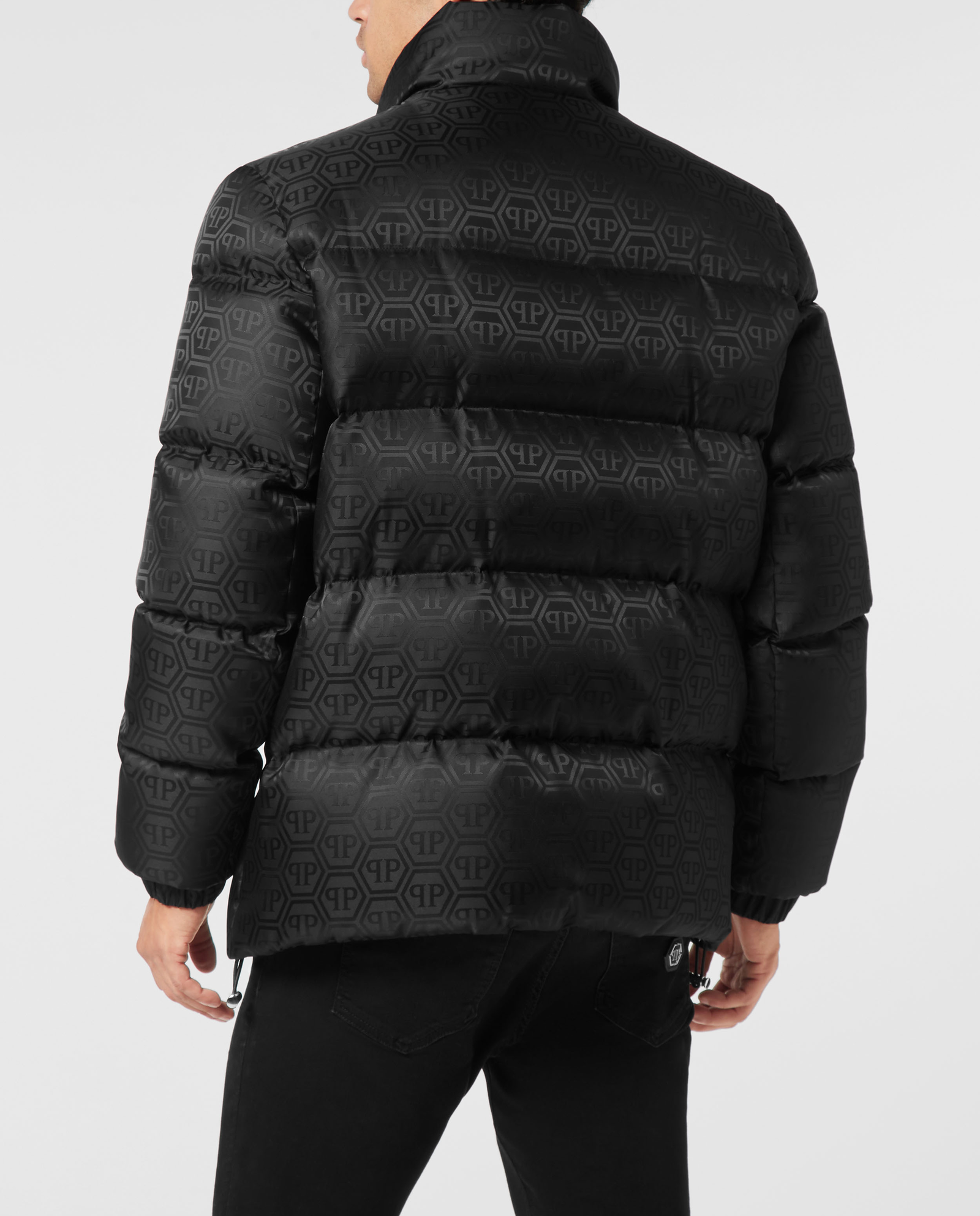 Czarna kurtka puchowa Monogram - Image #3