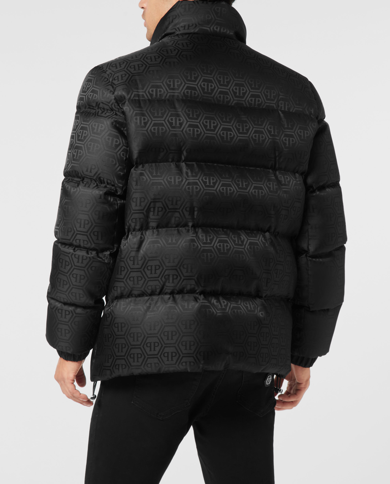 Czarna kurtka puchowa Monogram - Image #3