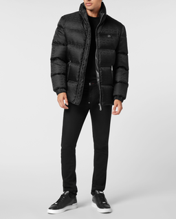 Czarna kurtka puchowa Monogram - Image #2