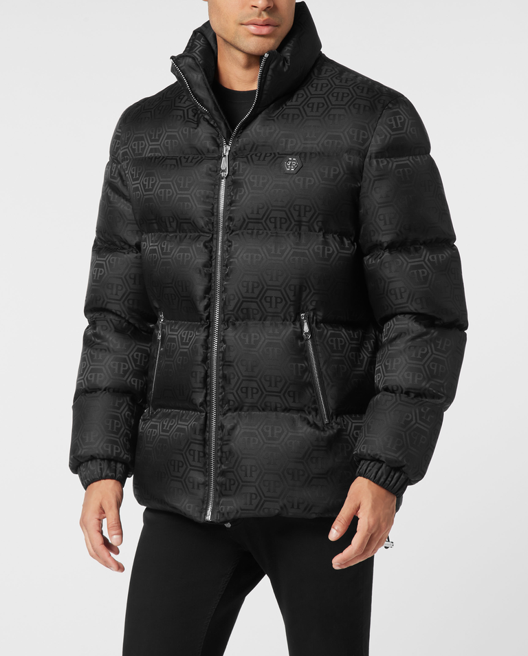 Czarna kurtka puchowa Monogram