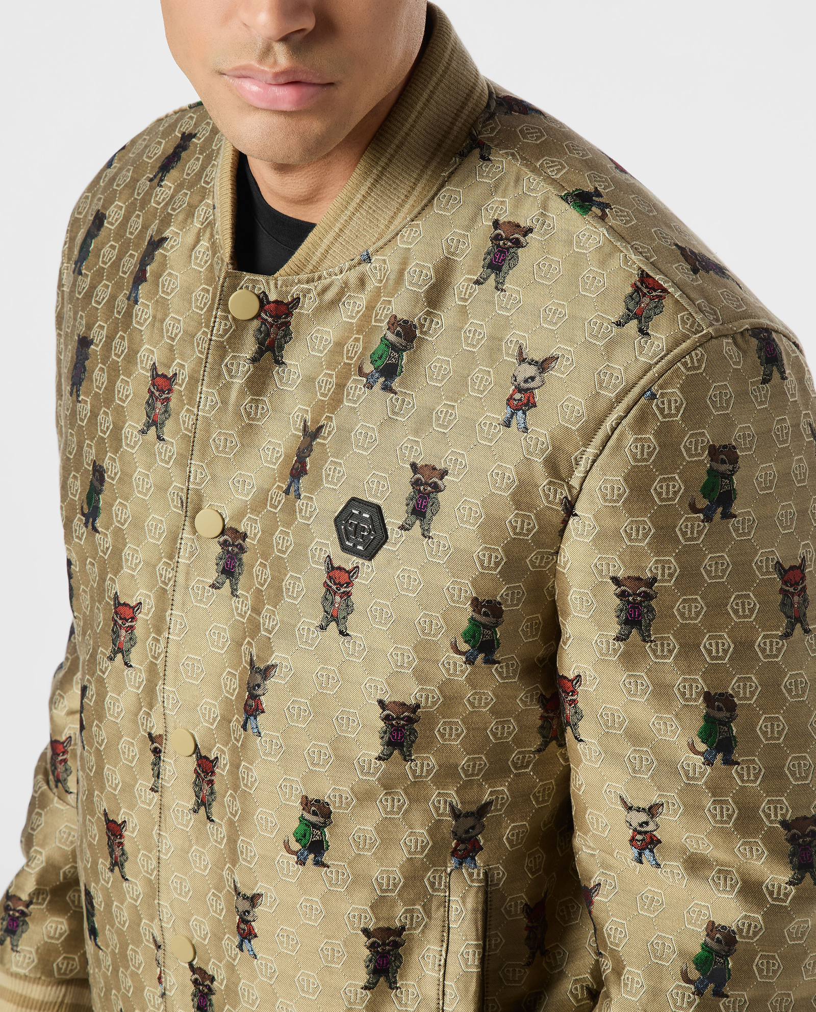 Żakardowa kurtka bomber Fairy - Image #4