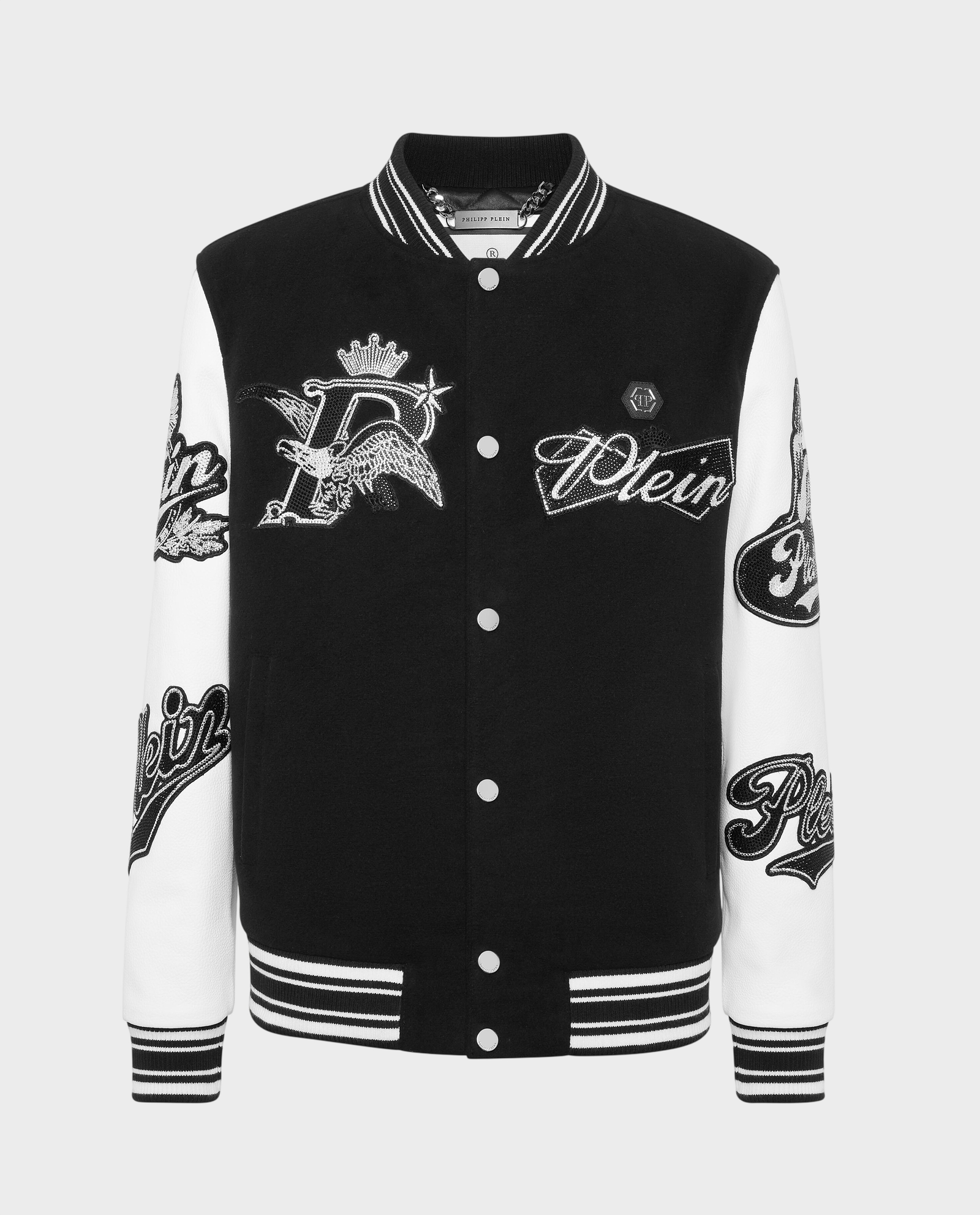 Czarna kurtka Varsity Bomber - Image #0
