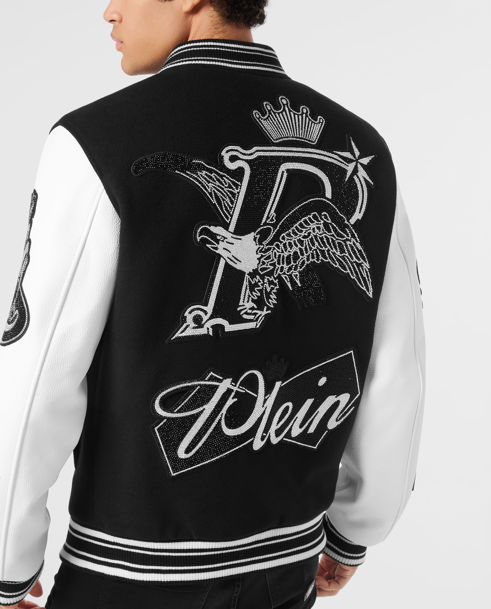 Czarna kurtka Varsity Bomber - Image #4