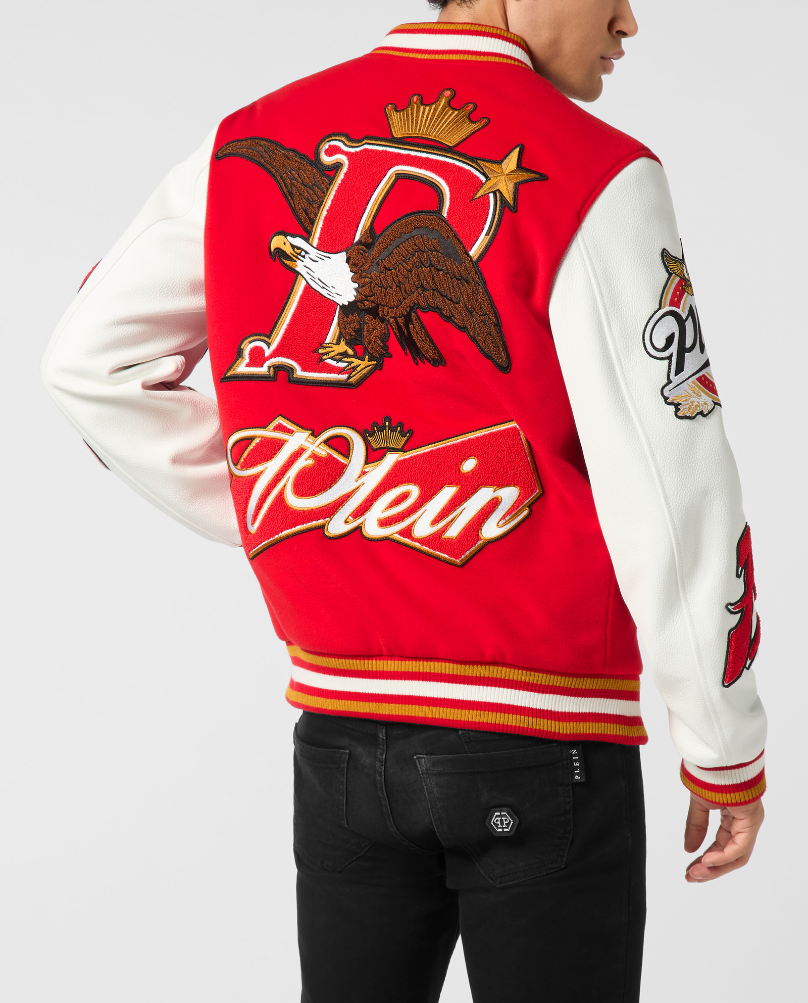 Czerwona kurtka Varsity Bomber - Image #1