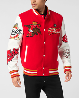 Czerwona kurtka Varsity Bomber - Image #0