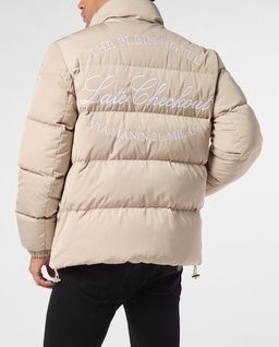 Beżowa kurtka puchowa - Image #3