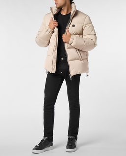 Beżowa kurtka puchowa - Image #2