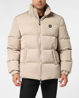 Beżowa kurtka puchowa - Image #0