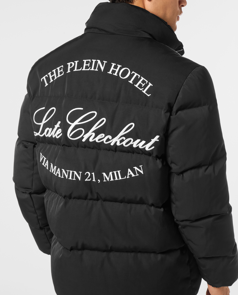 Czarna kurtka puchowa - Image #6