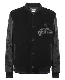 Skórzana kurtka bomberka - Image #5