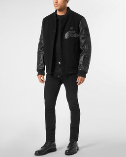 Skórzana kurtka bomberka - Image #2