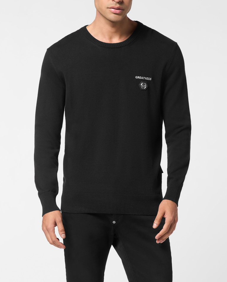 Sweter z okrągłym dekoltem