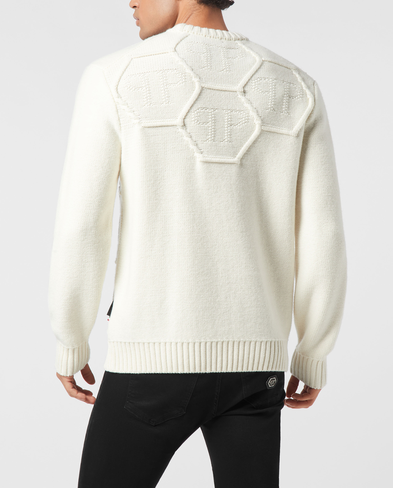 Sweter z okrągłym dekoltem - Image #2