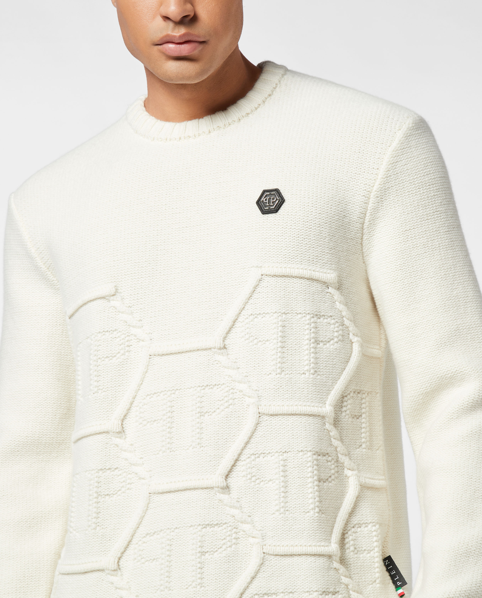 Sweter z okrągłym dekoltem - Image #3