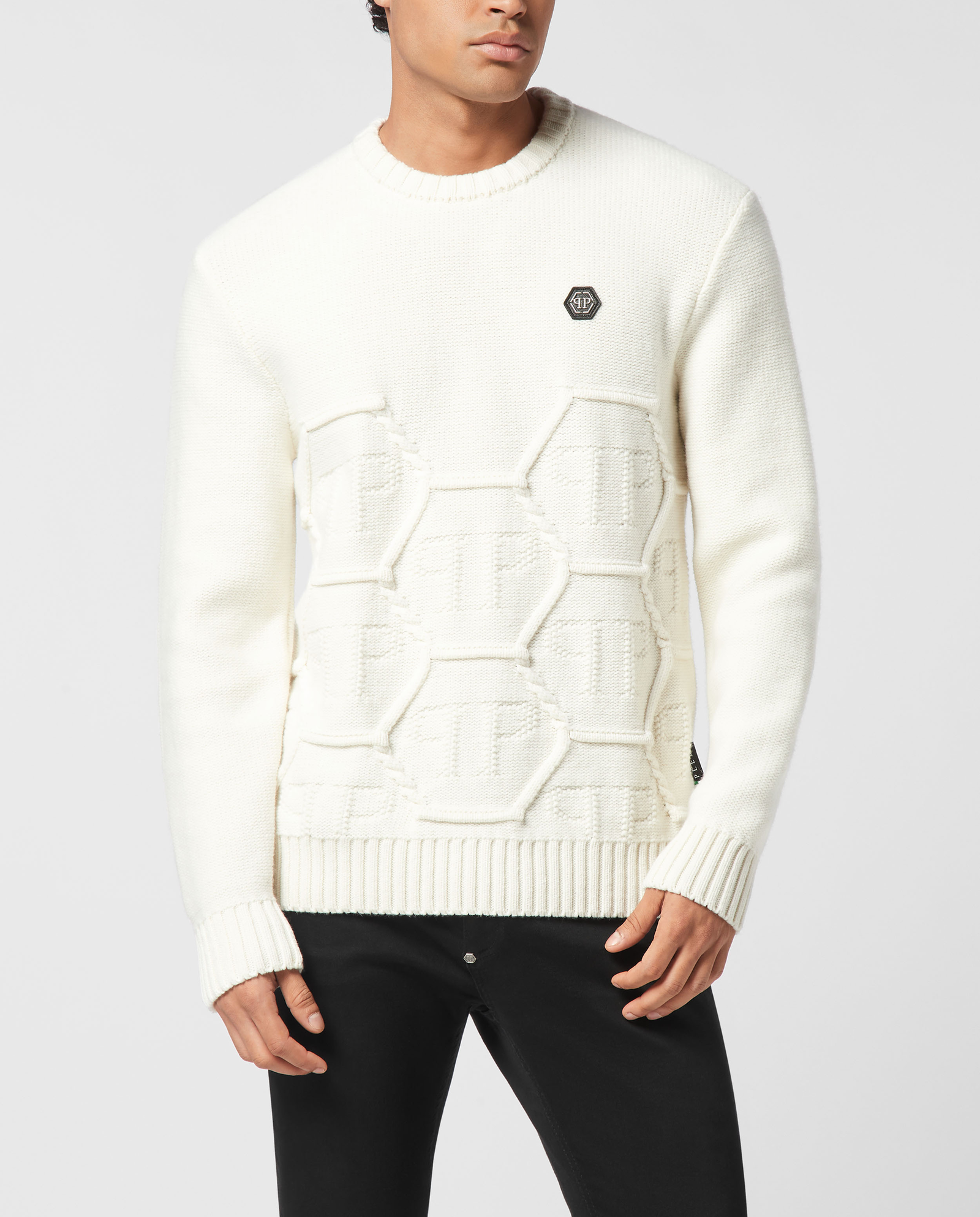 Sweter z okrągłym dekoltem - Image #0