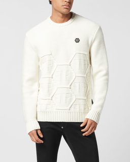 Sweter z okrągłym dekoltem - Image #0