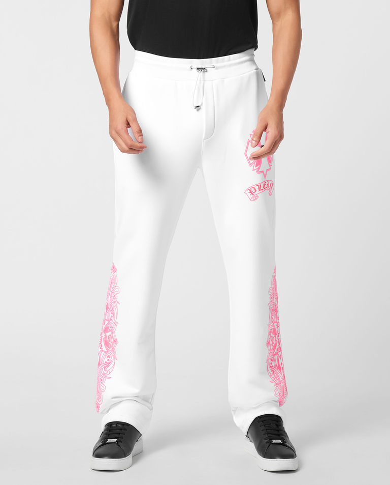 Białe spodnie dresowe