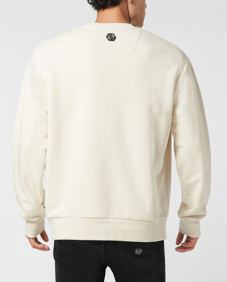 Kremowa bluza z grafiką