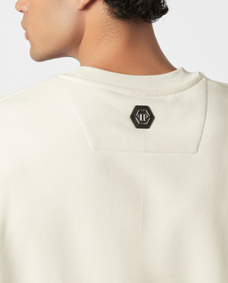 Kremowa bluza z grafiką - Image #4