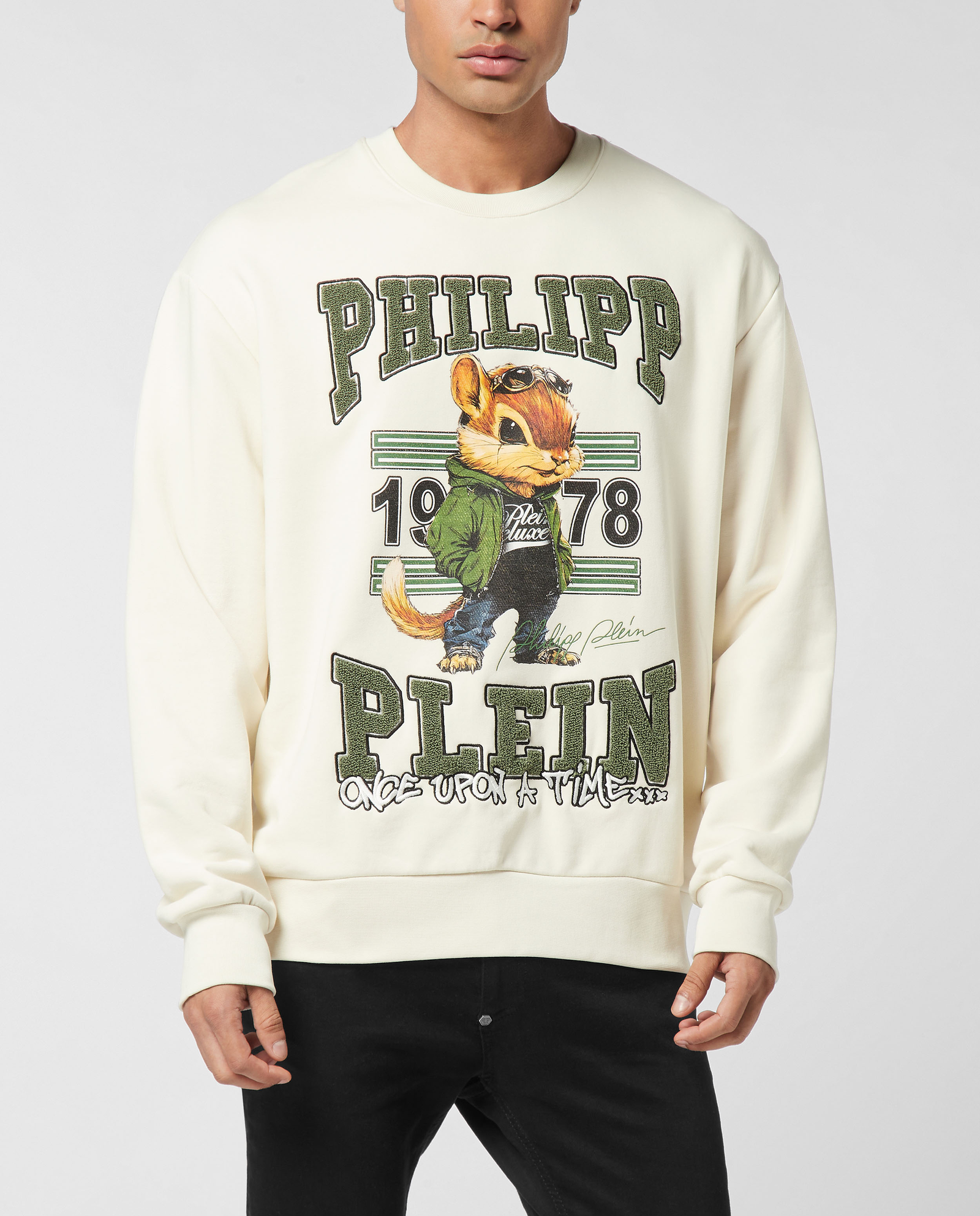 Kremowa bluza z grafiką - Image #0