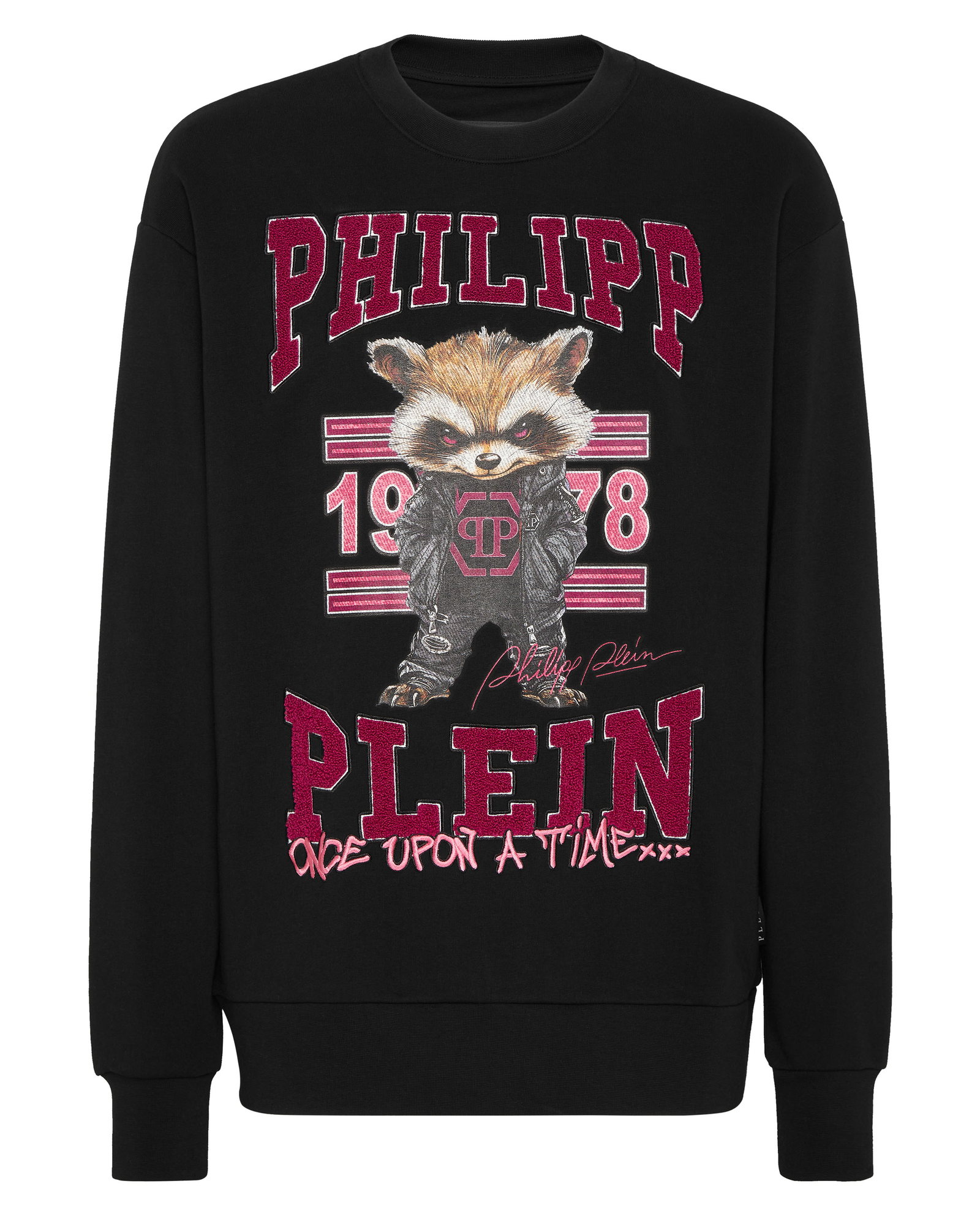 Czarna bluza College Raccoon - Image #1