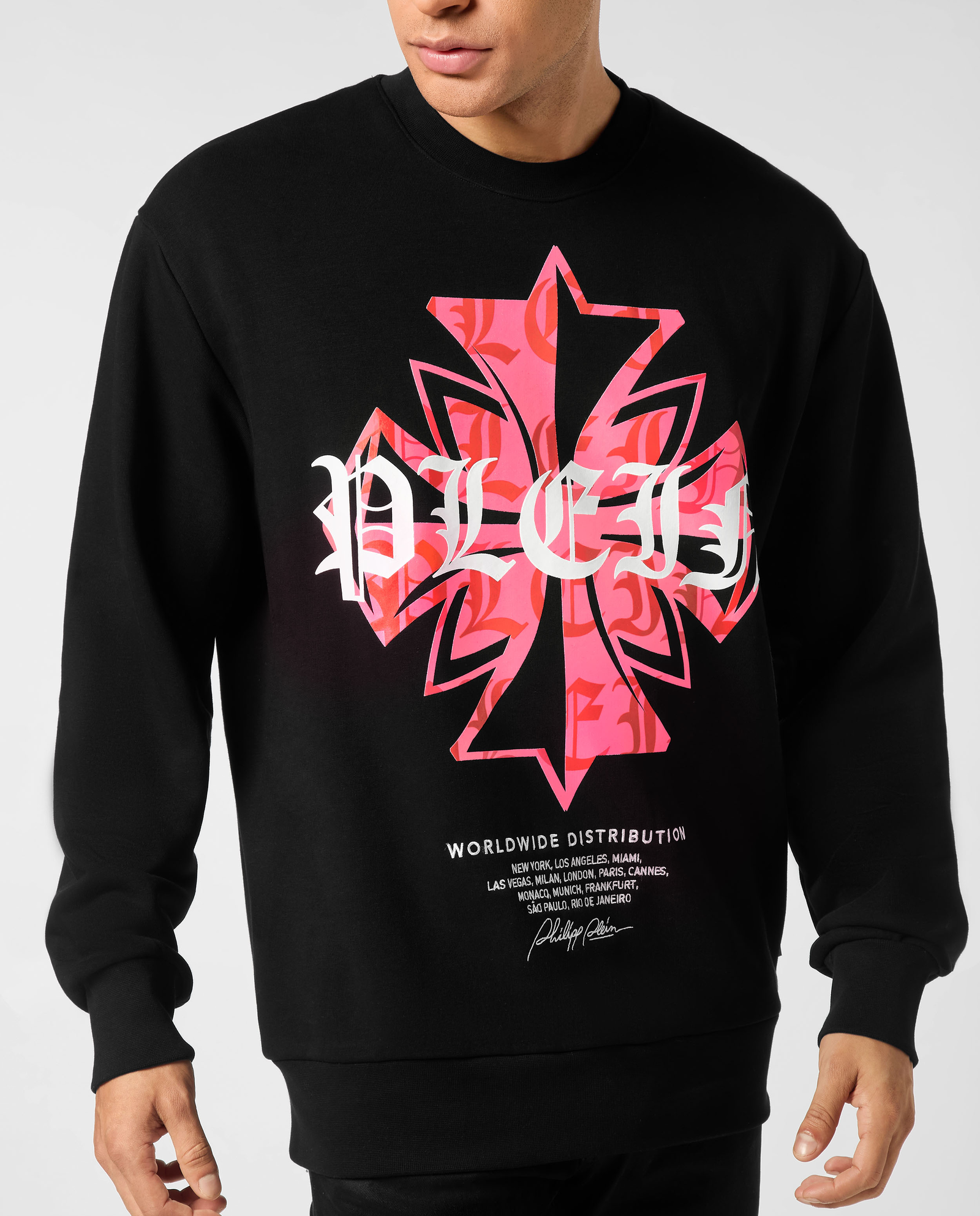 Czarna bluza z nadrukiem - Image #3